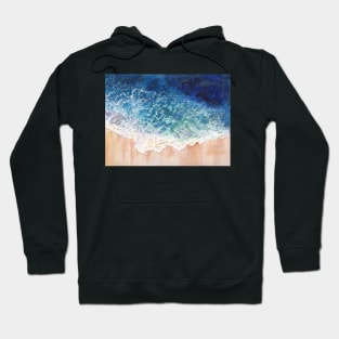 Lace on the Beach, waves Hoodie